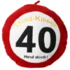 Geburtstagsdekoration Geschenkidee Trost Kissen "40"