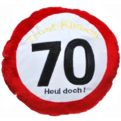 Geburtstagsdekoration Geschenkidee Trost-Kissen "70"