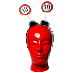 Geburtstagsdekoration Geschenkidee Haarreifen "18" Kopfbedeckung