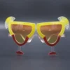 Partybrille Spassbrille Scherzartikel Brille Cocktailglas