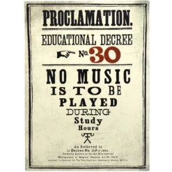 Harry Potter Blechschild "Proclamation."