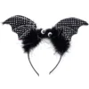 Halloween Haarreifen Fledermaus Schwarz