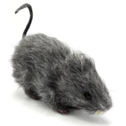 Halloween Deko Ratte Grau