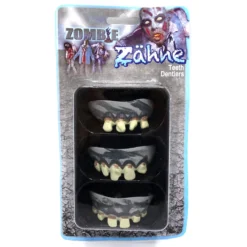 Halloween Zombie Zähne 3-er Pack