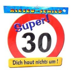 Geburtstags Riesen Deko Schild Super 30