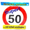 Geburtstags Riesen Deko Schild Super 50