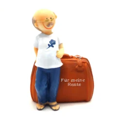 Spardose Opa Mit Reisekoffer "Für Meine Rente"