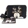 Disney Handtasche Mit Geldbörse Minnie Mouse Leopardenmuster Tasche