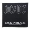 Band Patch AC/DC Back In Black Aufnäher