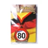 Geburtstagsgeschenk Orden Mit Karte "80" Kette Geschenkidee