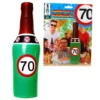 Geburtstagsdekoration Aufblasbare Sektflasche "70" Party-Deko