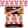 Geburtstagsdekoration "70" Absperrband