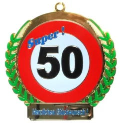 Geburtstagsgeschenk Orden "50" Kette Geschenkidee
