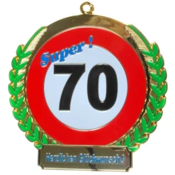 Geburtstagsgeschenk Orden "70" Kette Geschenkidee