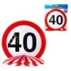Geburtstagsdekoration Tisch-Deko "40"
