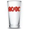 AC/DC Logo Trinkglas Transparent