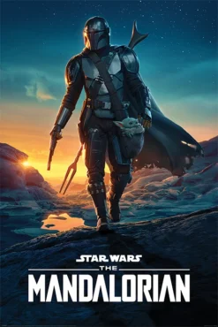 Poster Star Wars The Mandalorian Nightfall