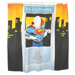 Superman Duschvorhang "Telephone" Shower Curtain