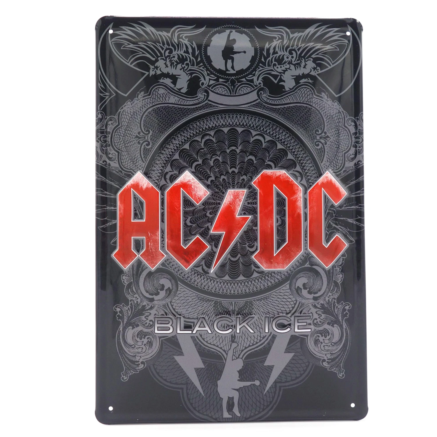 AC/DC Black Ice Retro Blech Schild 1 AC/DC Black Ice Retro Blech Schild