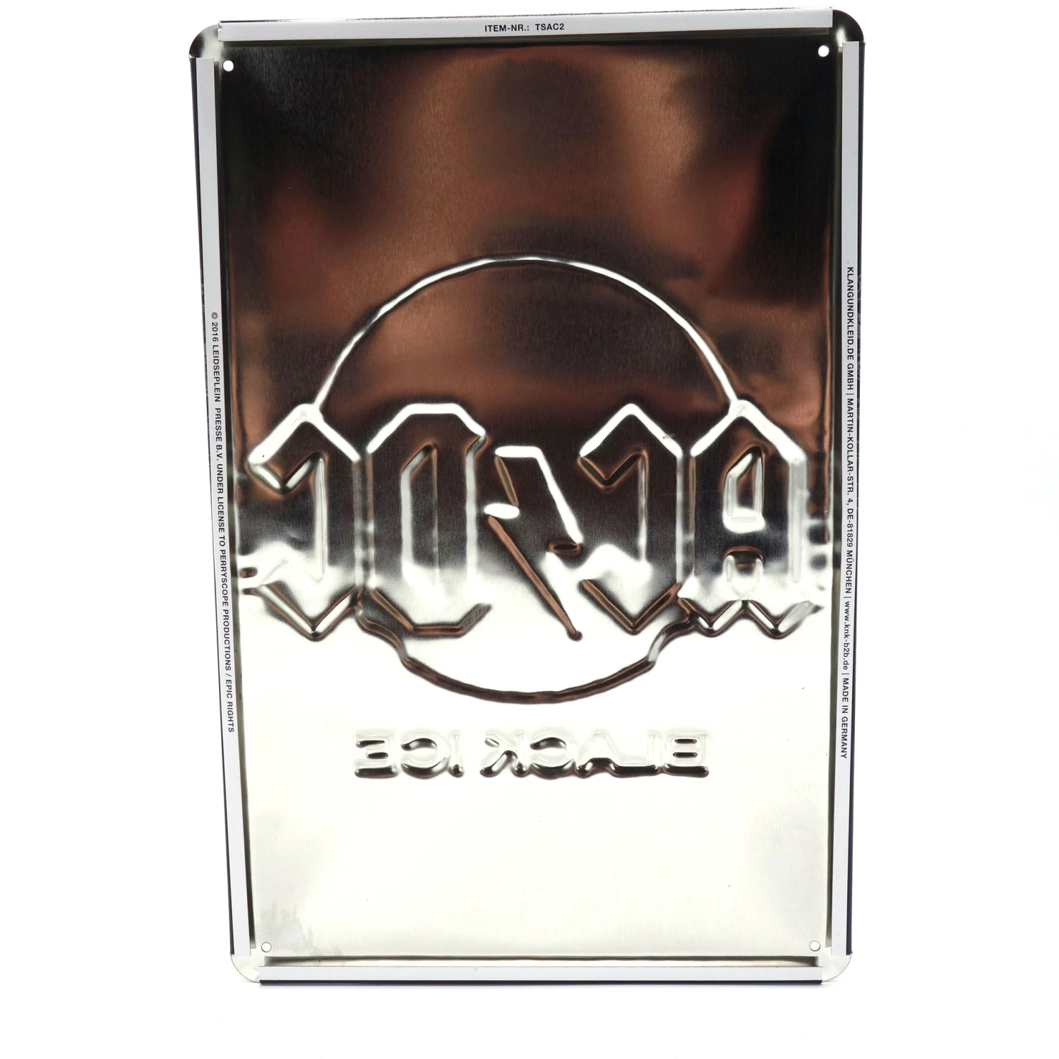 AC/DC Black Ice Retro Blech Schild 2 AC/DC Black Ice Retro Blech Schild – Bild 2