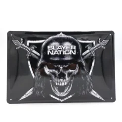 Slayer Nation Retro Blech Schild